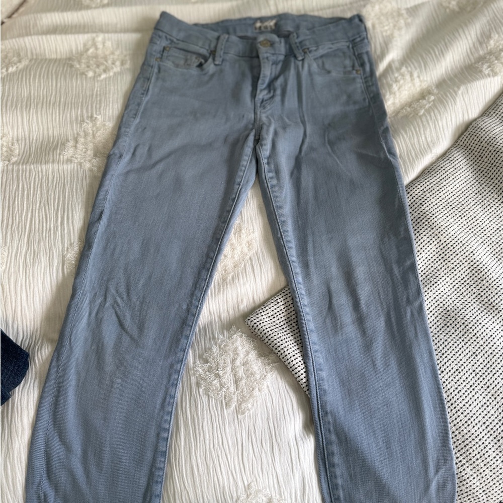 MOTHER Women's “The Looker” Light Blue Skinny Jeans